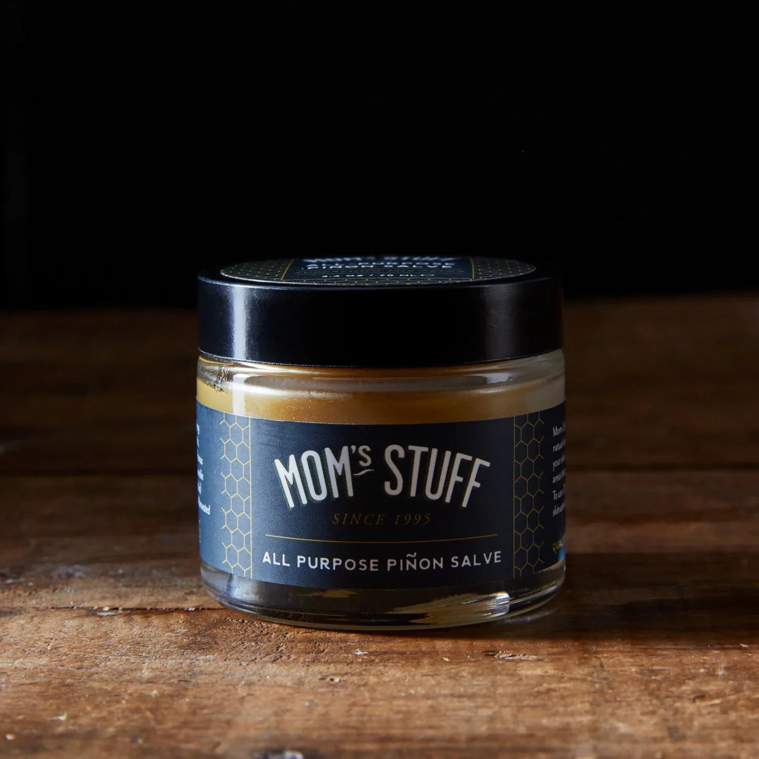 Moms Stuff Salve All Purpose Pinon Salve - Full Size Glass Jar