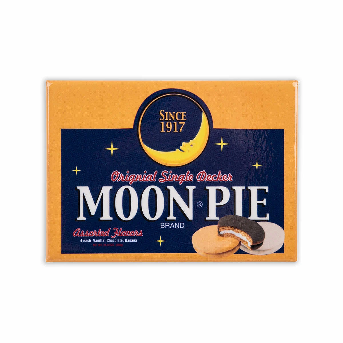 MoonPie Yellow Single Decker Box Magnet