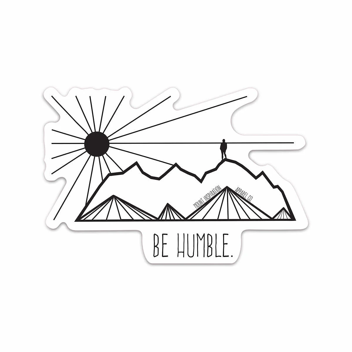 Mount Inspiration Be Humble Mini Sticker