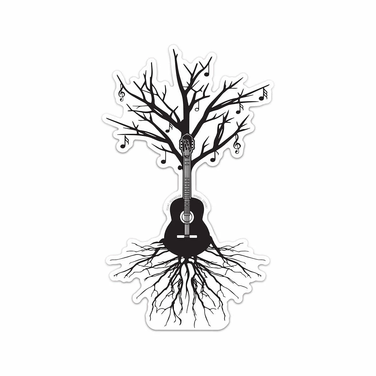 Mount Inspiration Guitar Tree Sticker