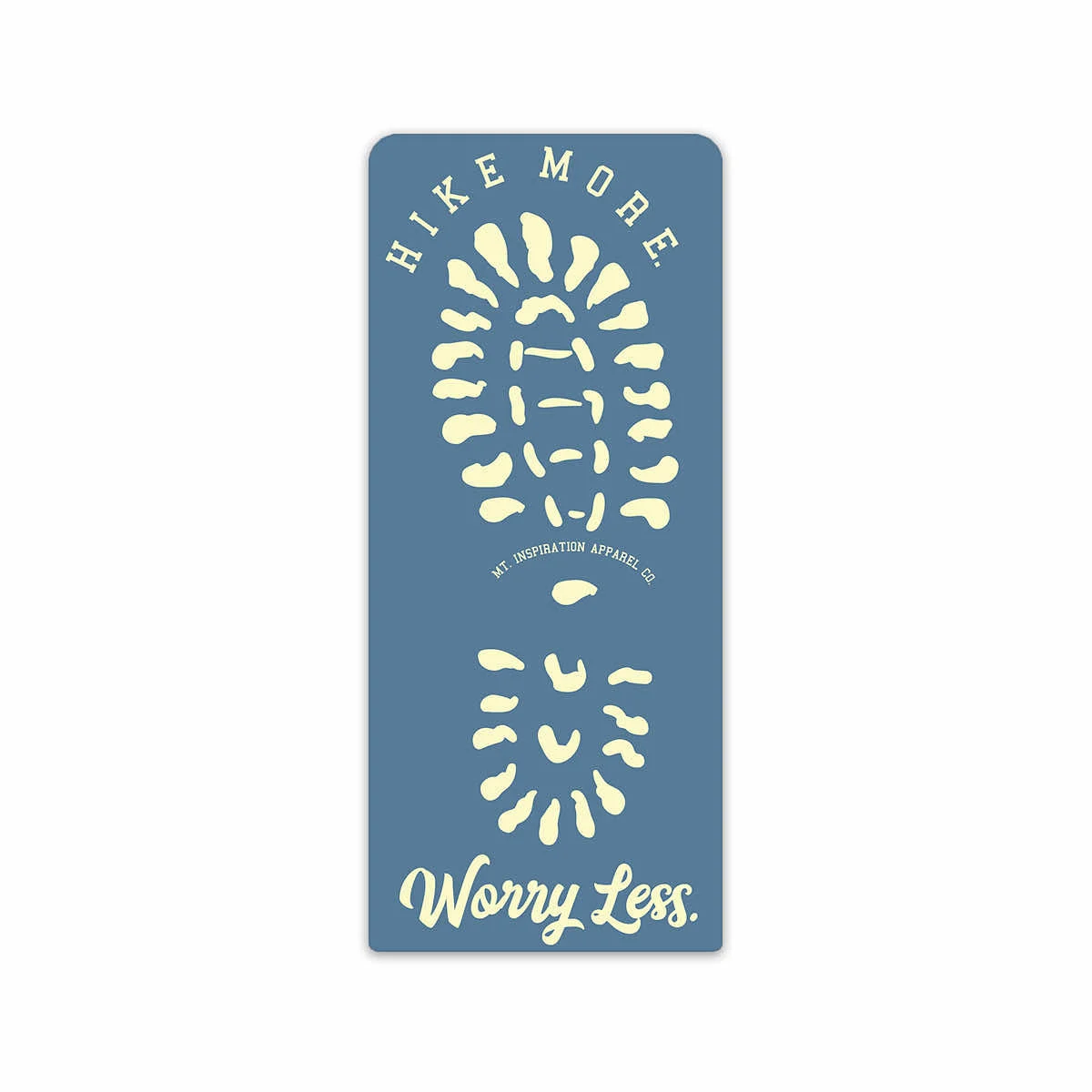 Mount Inspiration Hike More Worry Less Mini Sticker