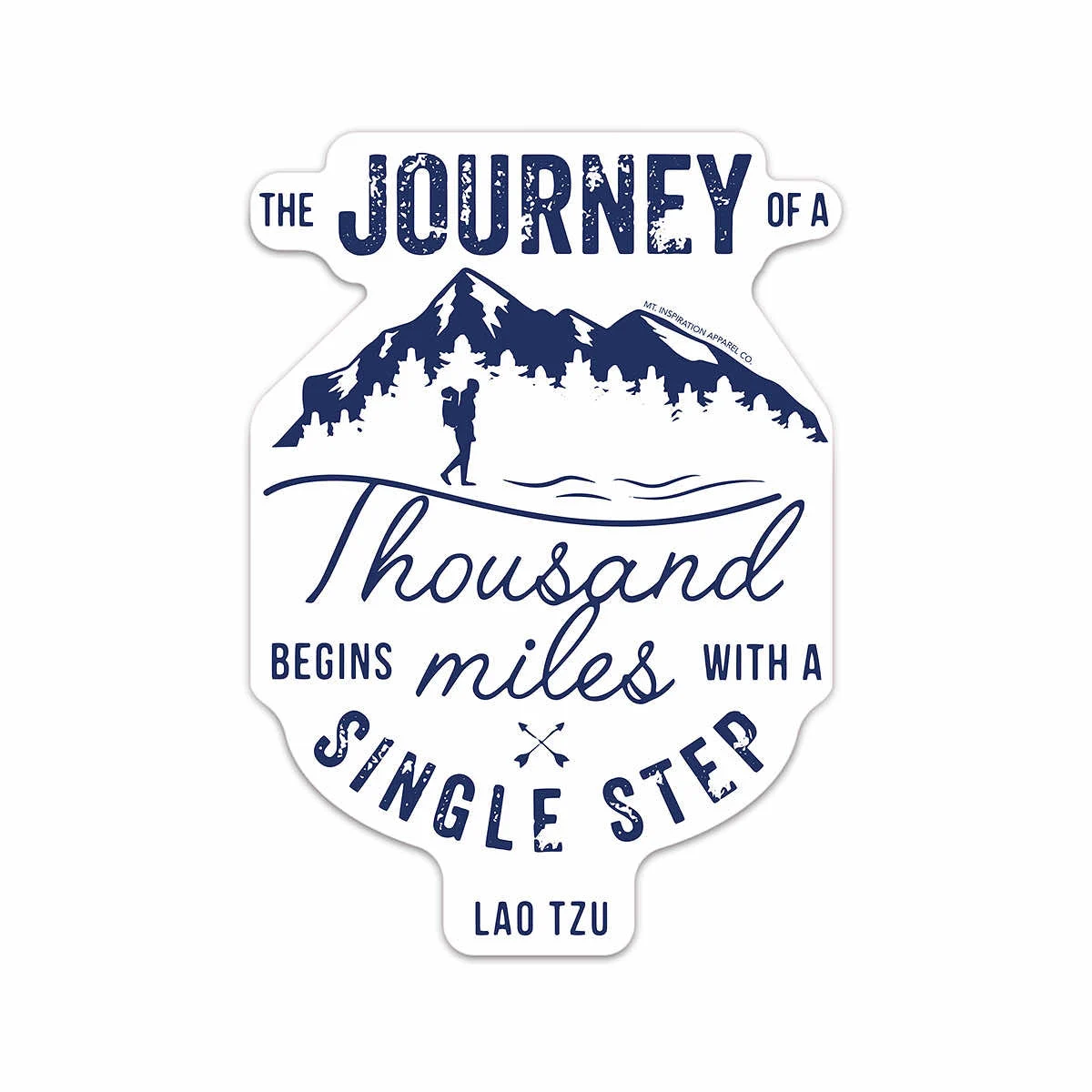 Mount Inspiration Journey of a Thousand Miles Sticker