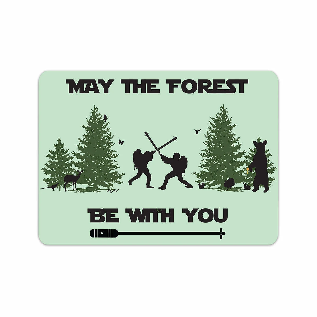Mount Inspiration May the Forest Be With You Mini Sticker