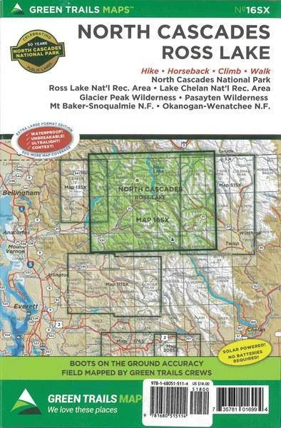 Mountaineers Books 16SX North Cascades National Park W | Miyar Adventures