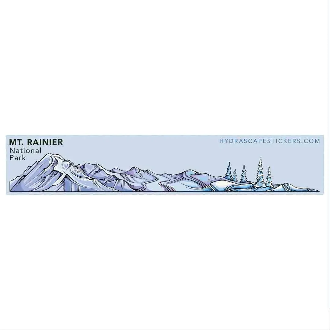 Mt. Rainier Miniscape Sticker