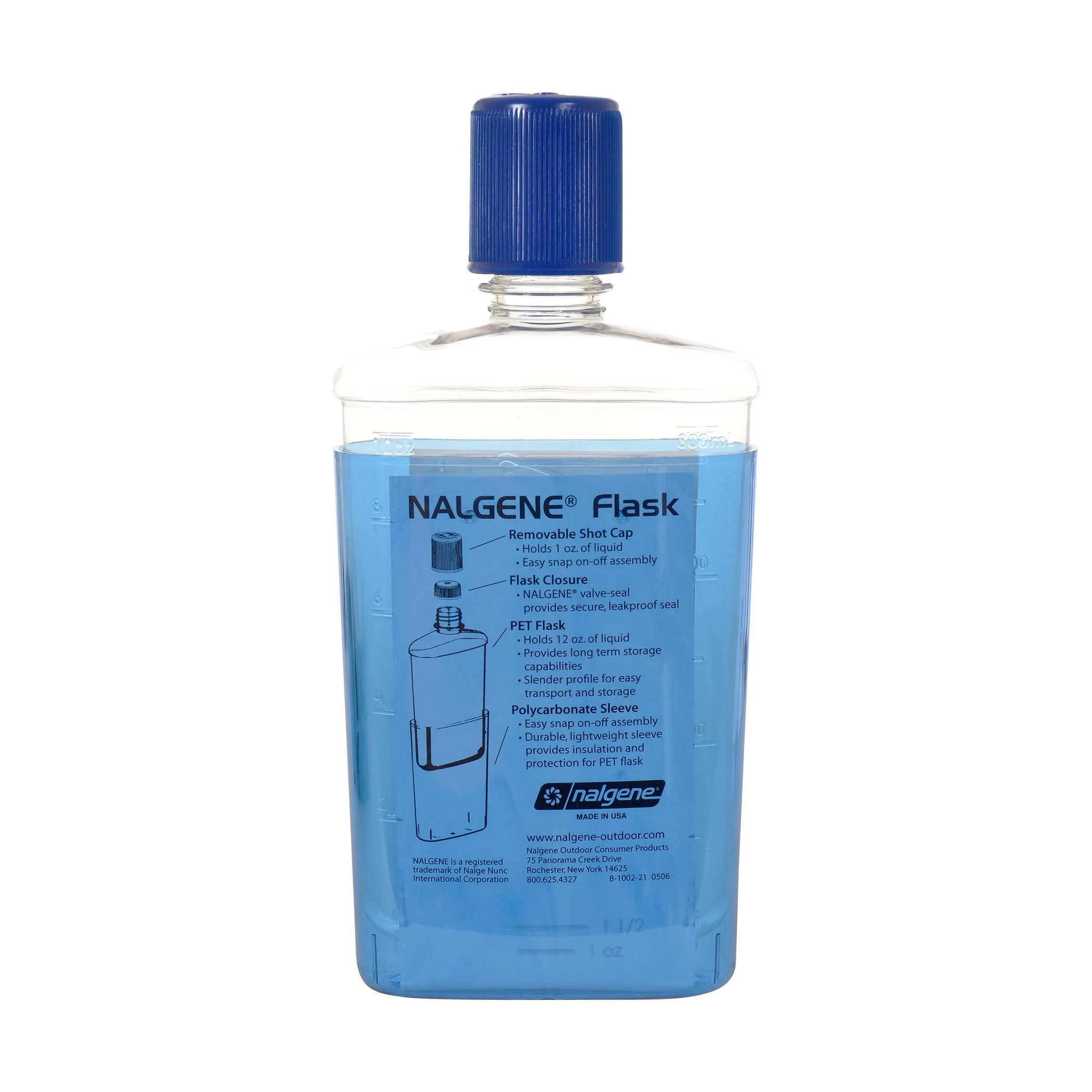 Nalgene Flask - 12 ounce - Glacier Blue