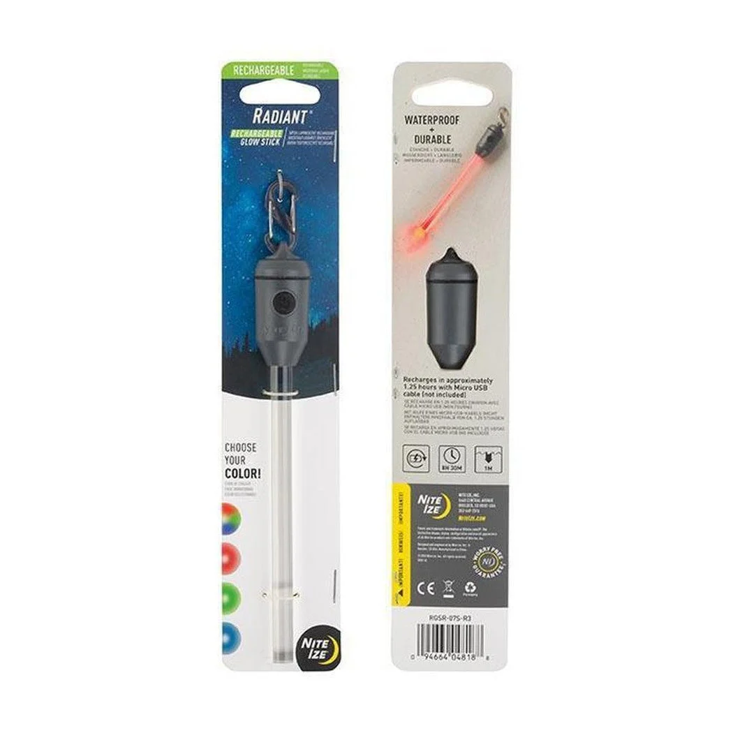 Nite Ize Radiant Rechargeable LED Glow Stick With Disc-O Select