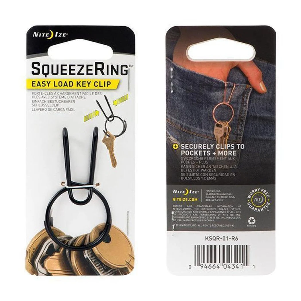 Nite Ize SqueezeRing Easy Load Key Clip