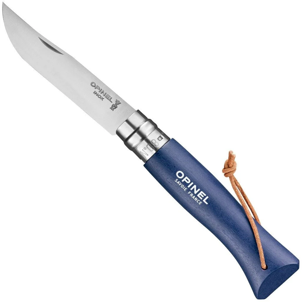 No.08 Stainless Steel Folding Knife with Lanyard - Colorama