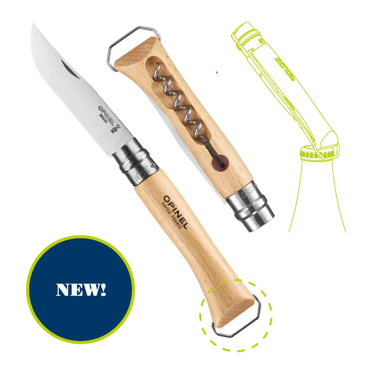 No.10 Corkscrew With Bottle Opener Knife