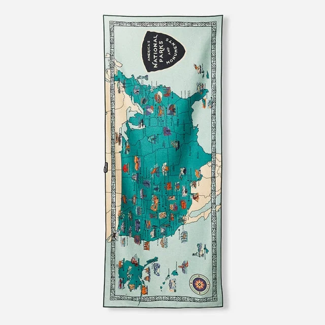 Original Towel: National Parks And Monuments Map