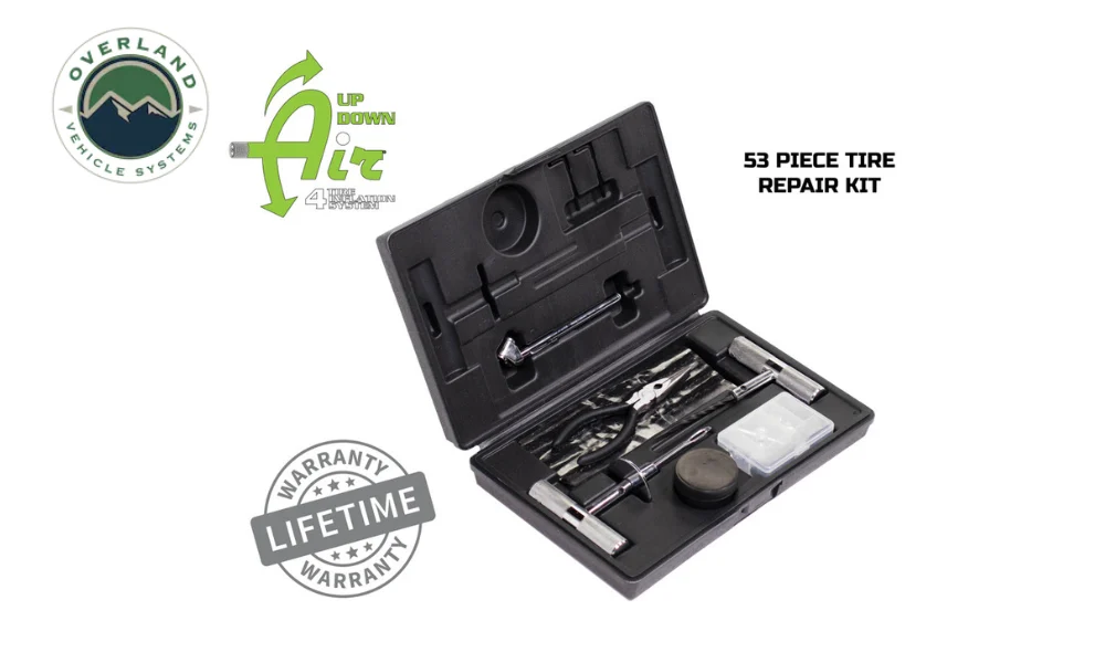 OVS Tire Repair Kit- 53 Piece Kit w/ Black Storage Box