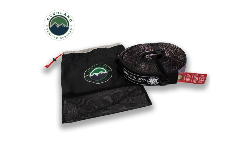 OVS Tow Strap 20,000lb 2" x 30' Gray w/ Black
