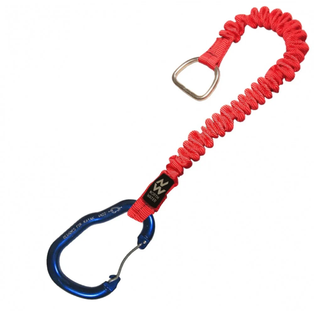 Pig Tail w Keyhole Carabiner Red