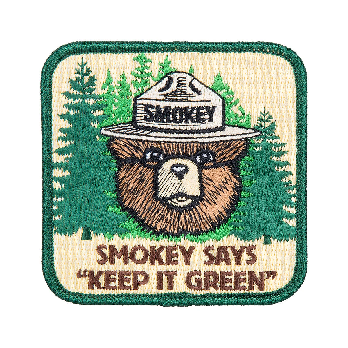 The Printed Image Smokey Says Patch