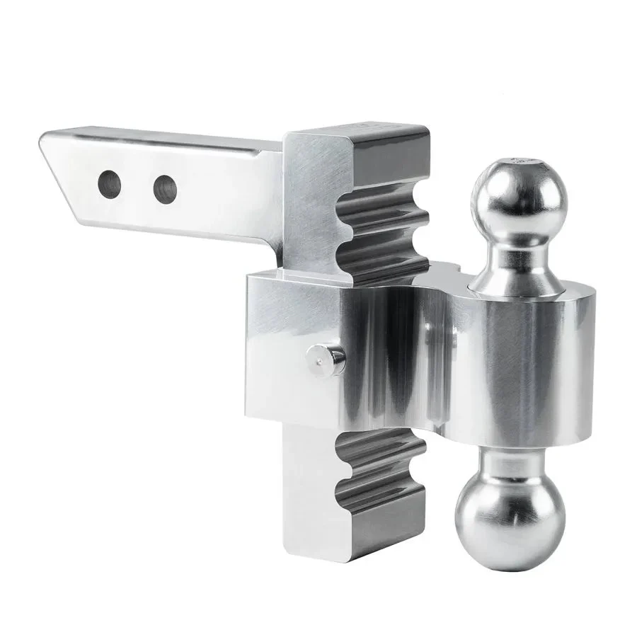 Rapid Hitch Manufacturing 3410 - 6" Drop/Rise Aluminum Rapid Hitch with 2" x 2-5/16" Plated Steel Combo Ball