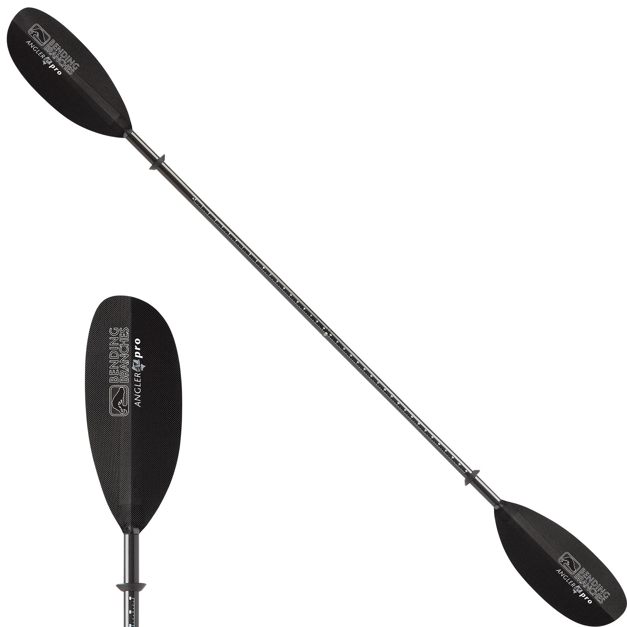 Reboxed Bending Branches Angler Pro Carbon Straight Shaft 2-Piece Kayak Paddle