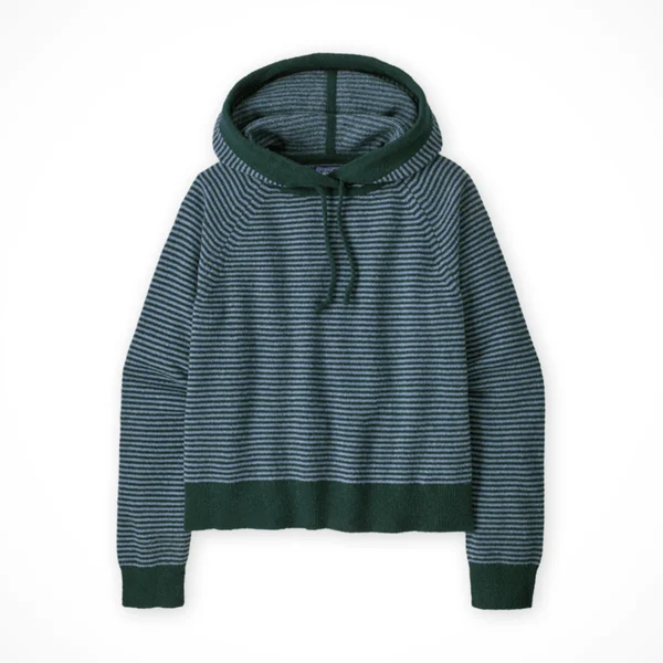 Recycled Wool-Blend Hooded Pullover Sweater — Women's