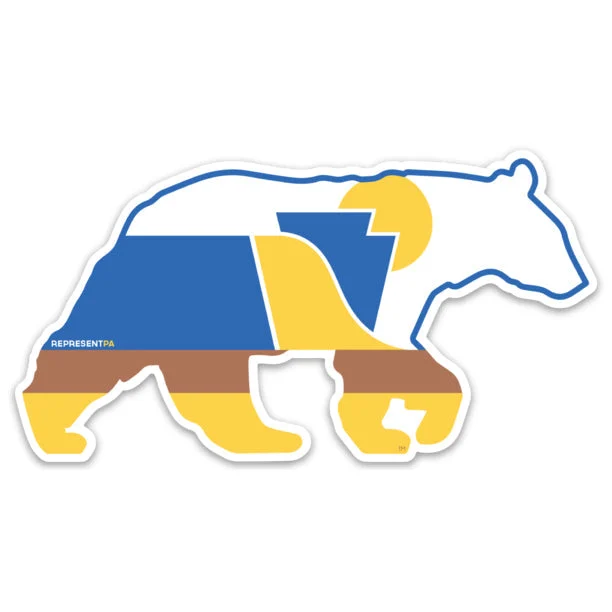 RepresentPA Pennsylvania Sticker | Bear-Shaped – 3 Rivers Outdoor Co