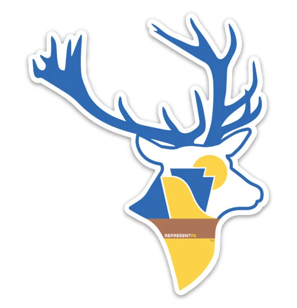 RepresentPA Pennsylvania Sticker | Elk-Shaped – 3 Rivers Outdoor Co