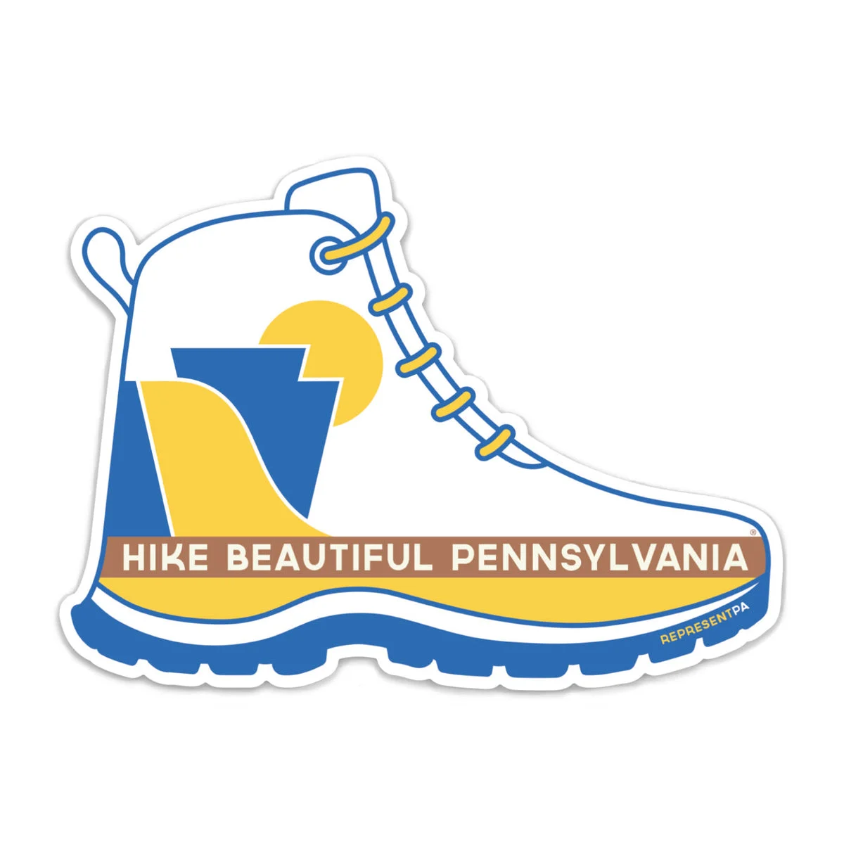 RepresentPA Pennsylvania Sticker | "HIKE Beautiful Pennsylvania" – 3 Rivers Outdoor Co