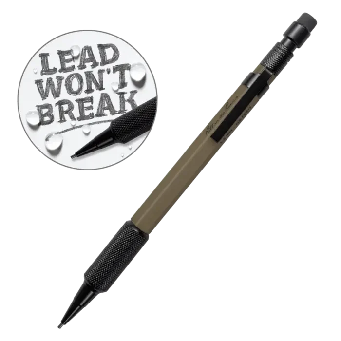 Rite In The Rain - FLAT DARK EARTH MECHANICAL CLICKER PENCIL