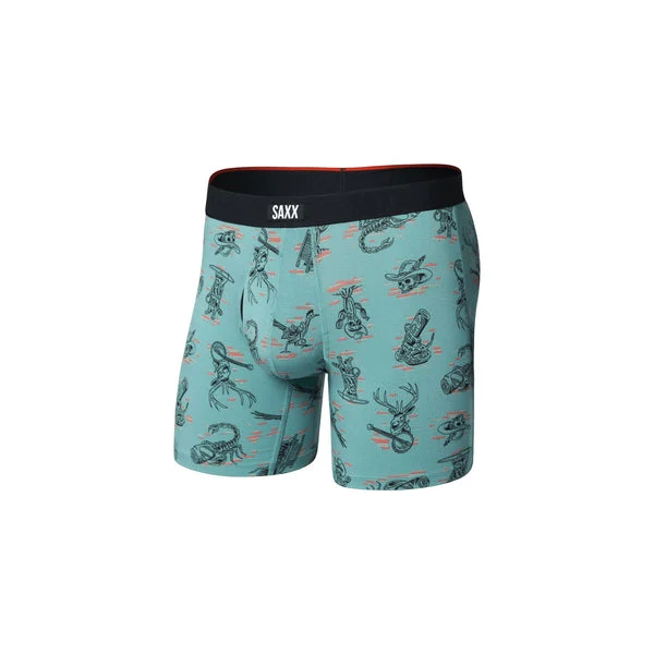 Saxx Vibe Xtra Boxer Brief Fly - Western Weird/Washed Teal