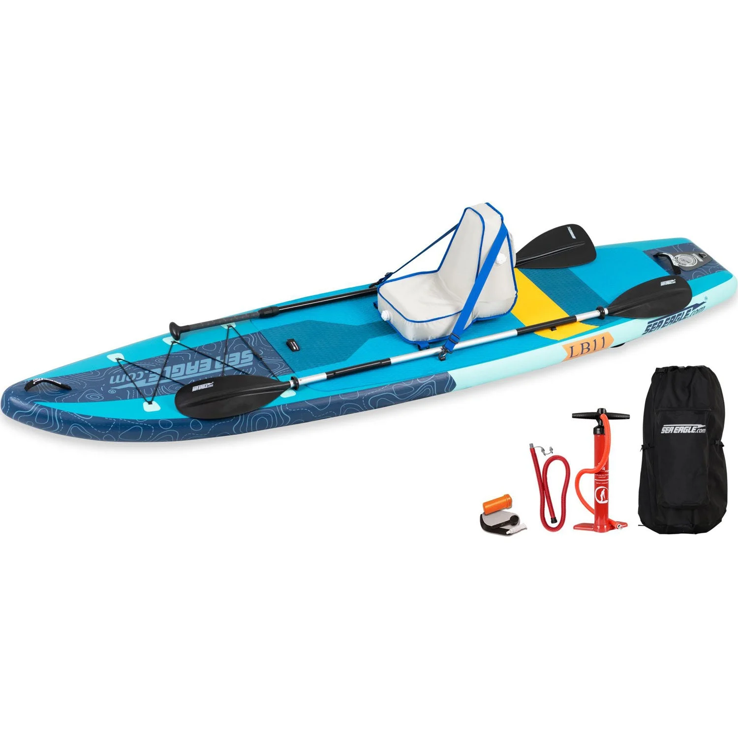 Sea Eagle LongBoard 11 Deluxe Inflatable SUP Package