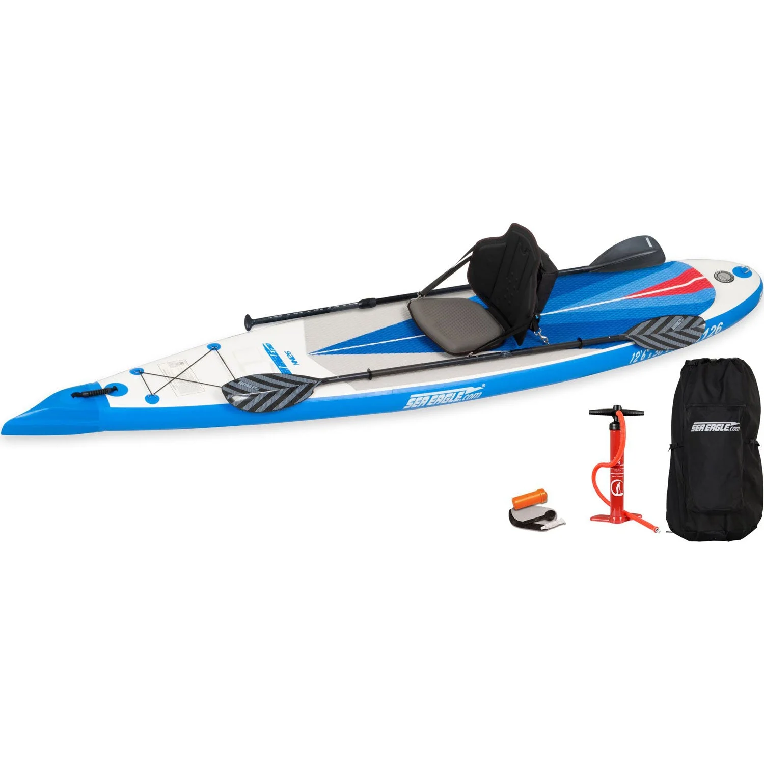 Sea Eagle NeedleNose 126 Inflatable SUP Board Pro Package