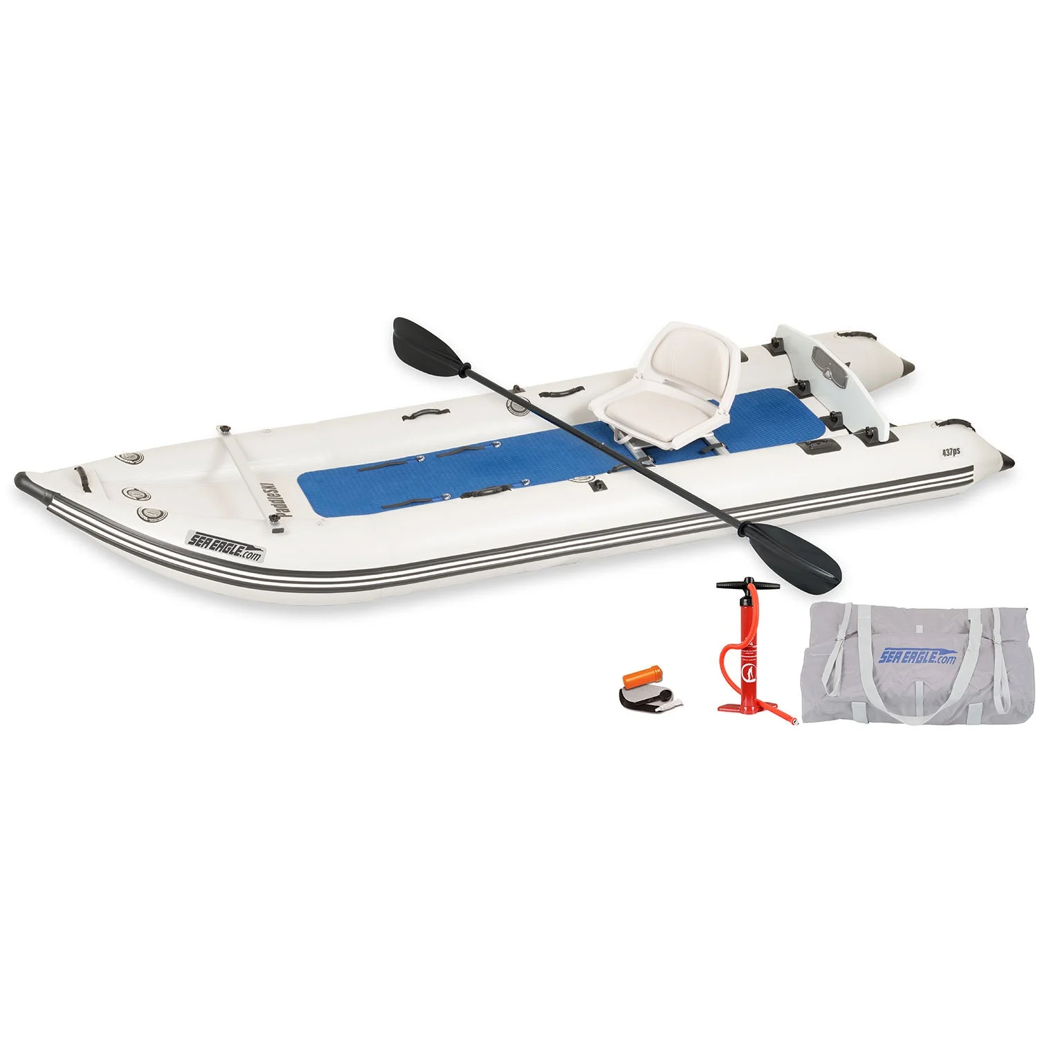 Sea Eagle PaddleSki 437ps Inflatable Kayak Solo Start Up Package