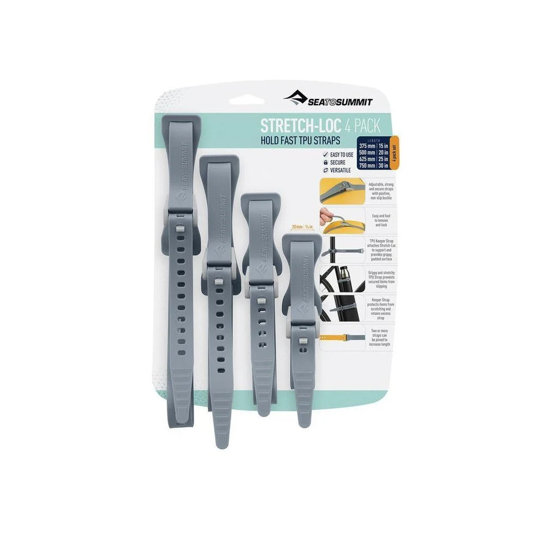 Sea To Summit Stretch-Loc TPU Straps Set - 4 Pack