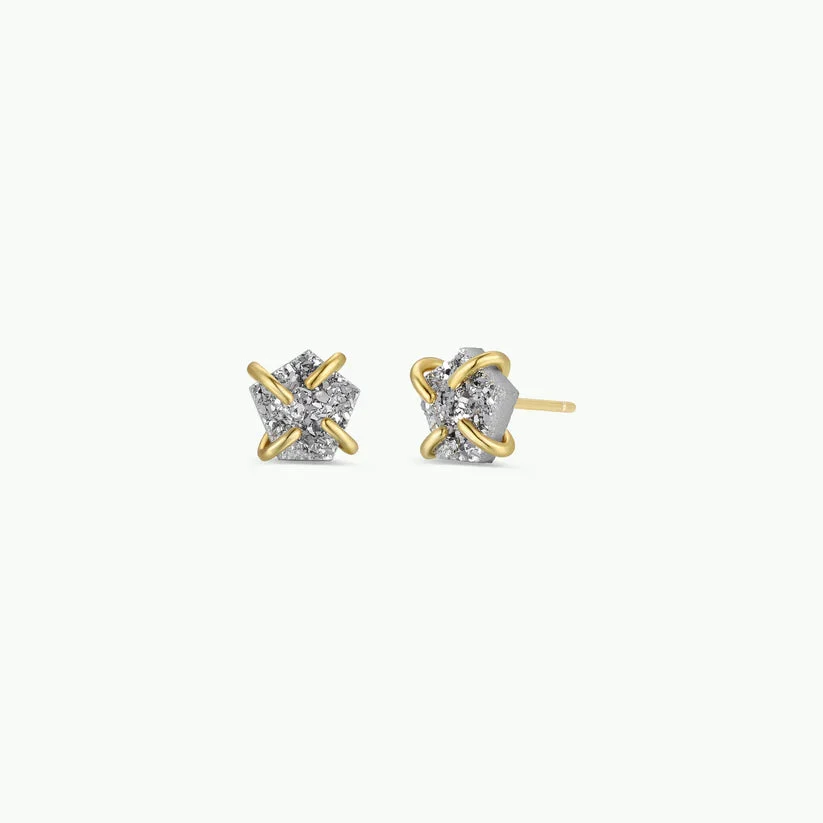Silver Druzy Prong