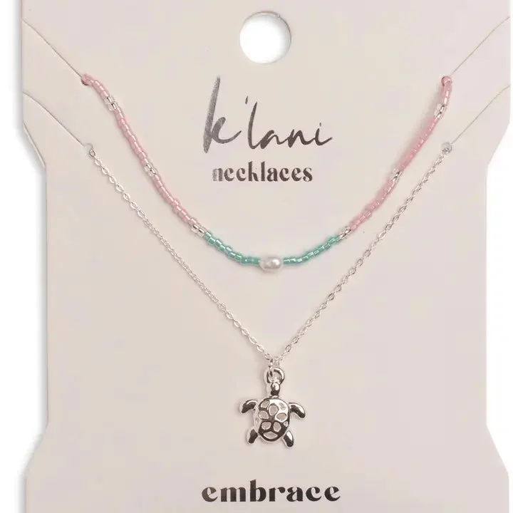 Silver Sea Turtle Necklace