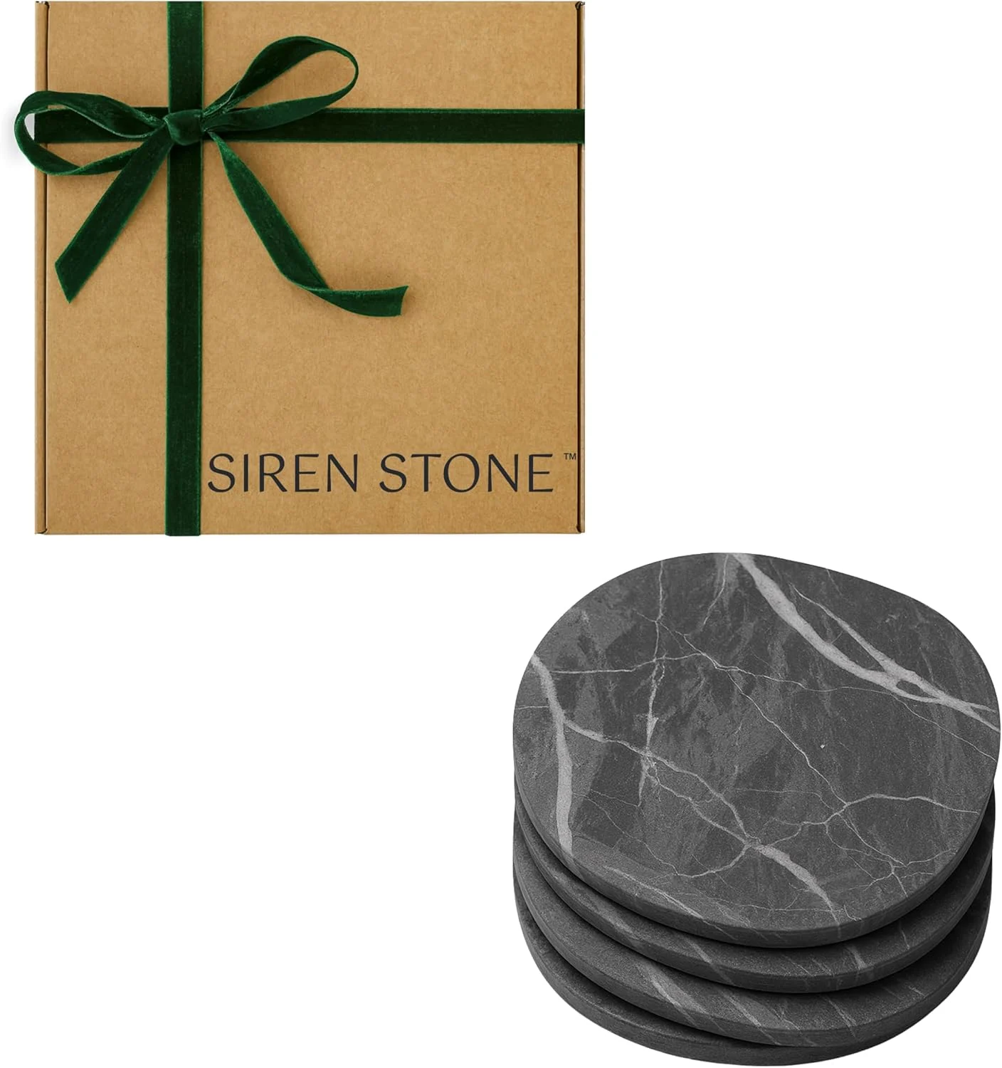 Siren Stone Coasters - Set of 4