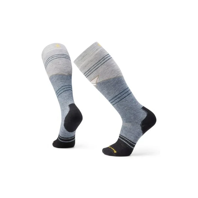 Snowboard Full Cushion Mountain Geo Pattern Over The Calf Socks