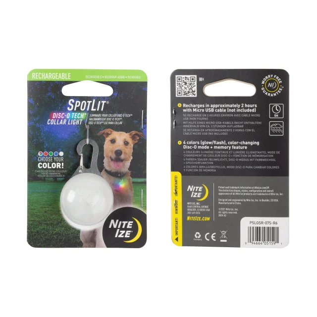 Spotlit Rechargeable Collar Light - Disc-o Tech