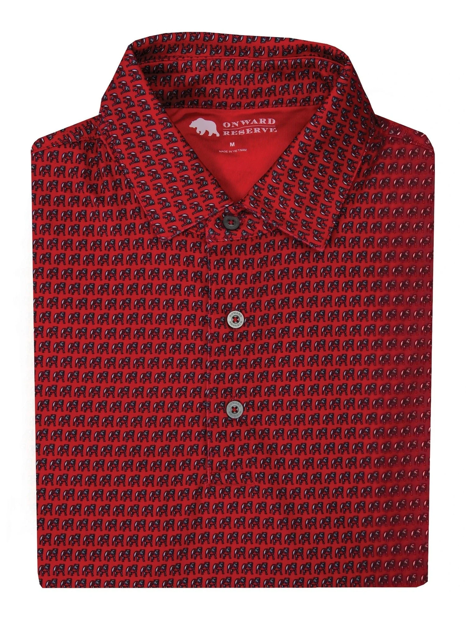Standing Bulldog Printed Polo