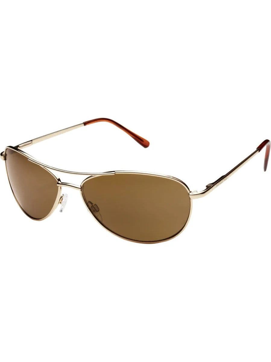 Suncloud Aviator Gold/PLR Brown