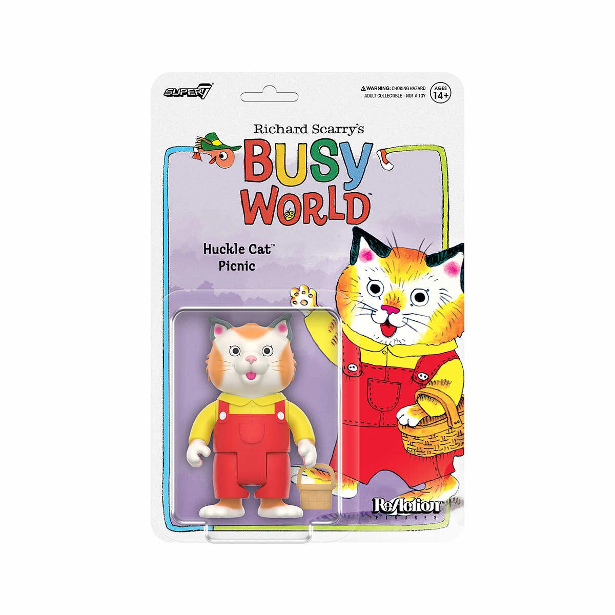 Super 7 Huckle Cat Richard Scarry Reaction Figure Toy