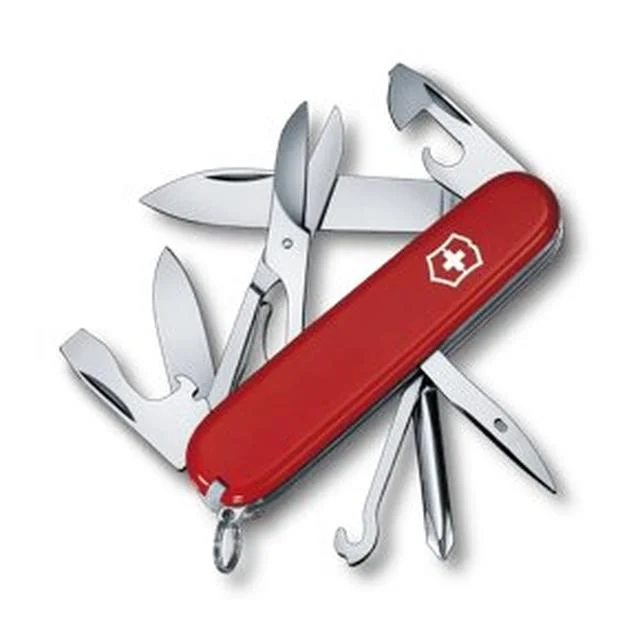 Super Tinker Victorinox Pocket Knife (Red, 4 In)