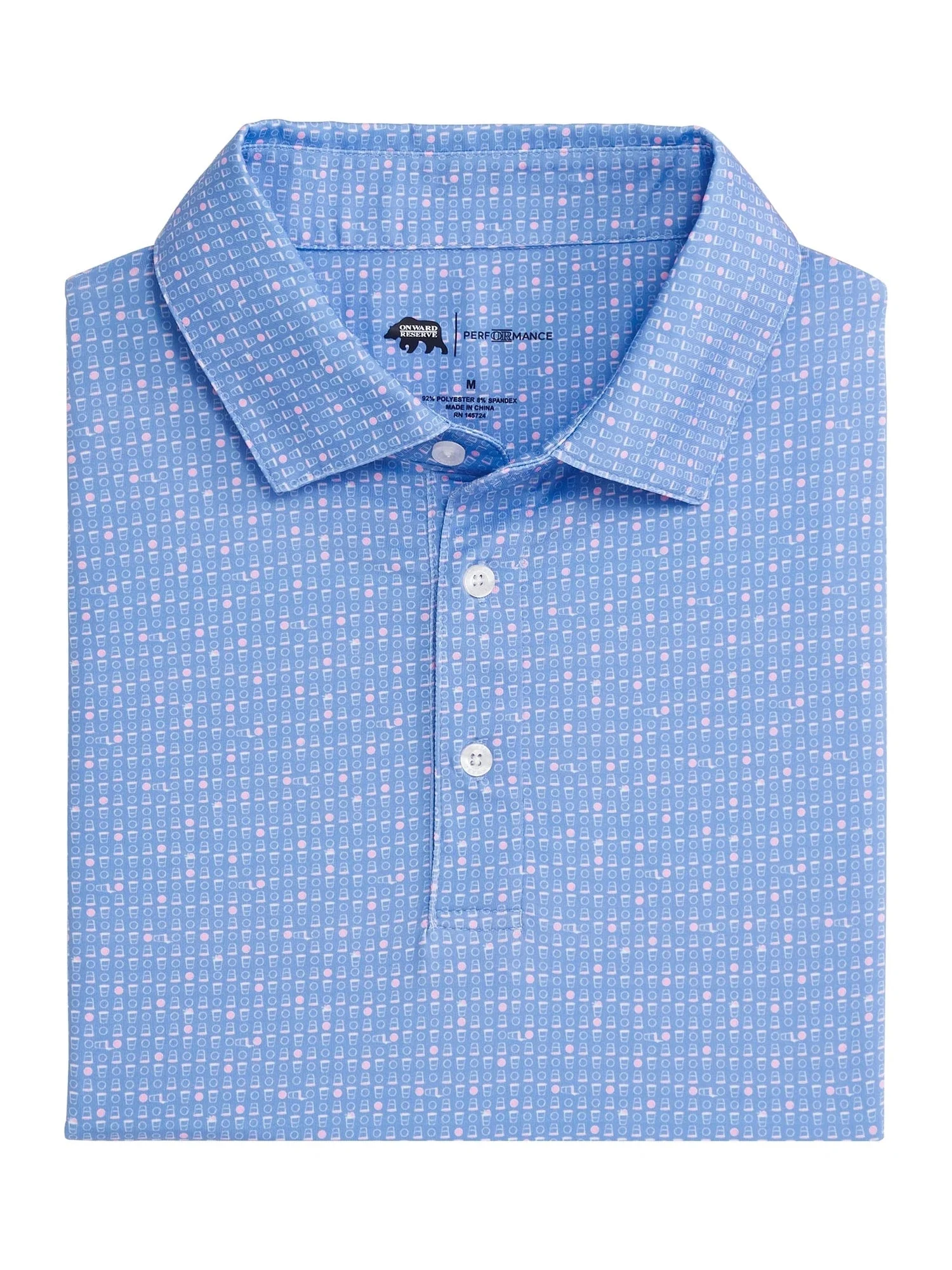 Tailgate Games Printed Performance Polo