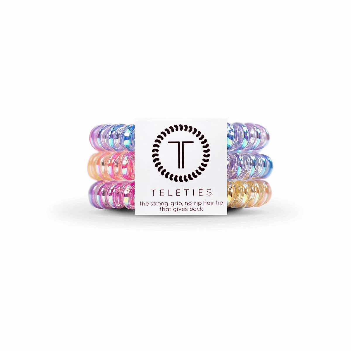TELETIES Eat Glitter For Breakfast Small Hair Ties - 3 Pack