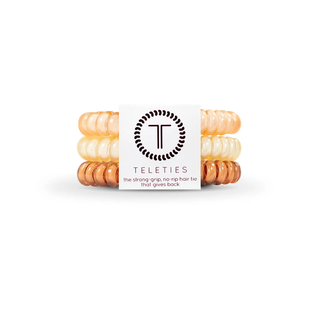TELETIES For The Love Of Nudes Small Hair Ties - 3 Pack