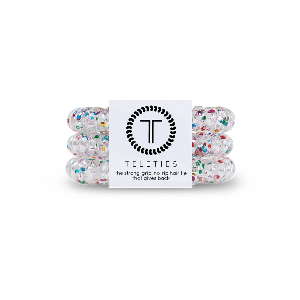 TELETIES Party People Small Hair Ties - 3 Pack