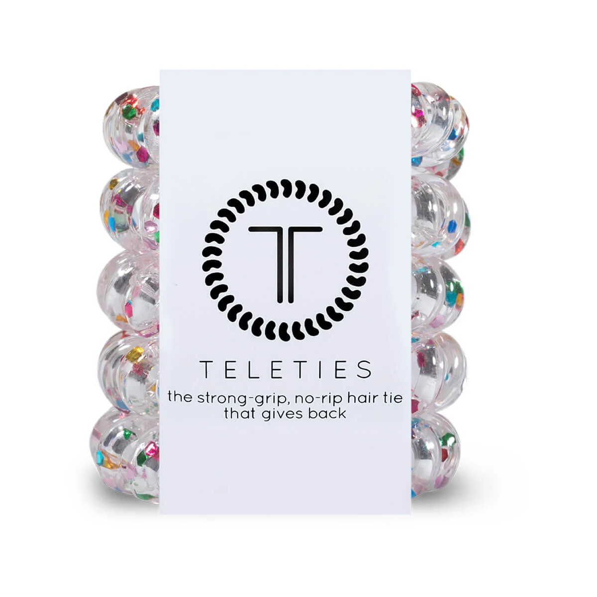 TELETIES Party People Tiny Hair Ties - 5 Pack