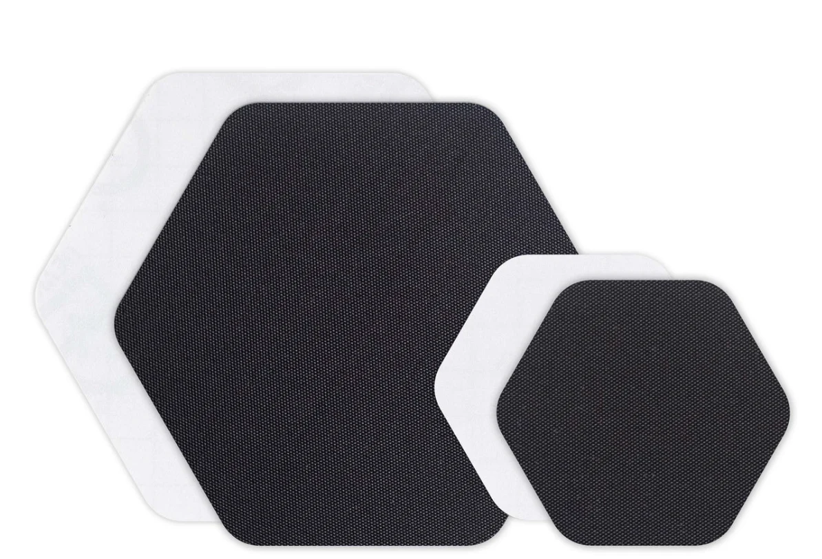 Tenacious Tape Hex Patches | Black/Clear