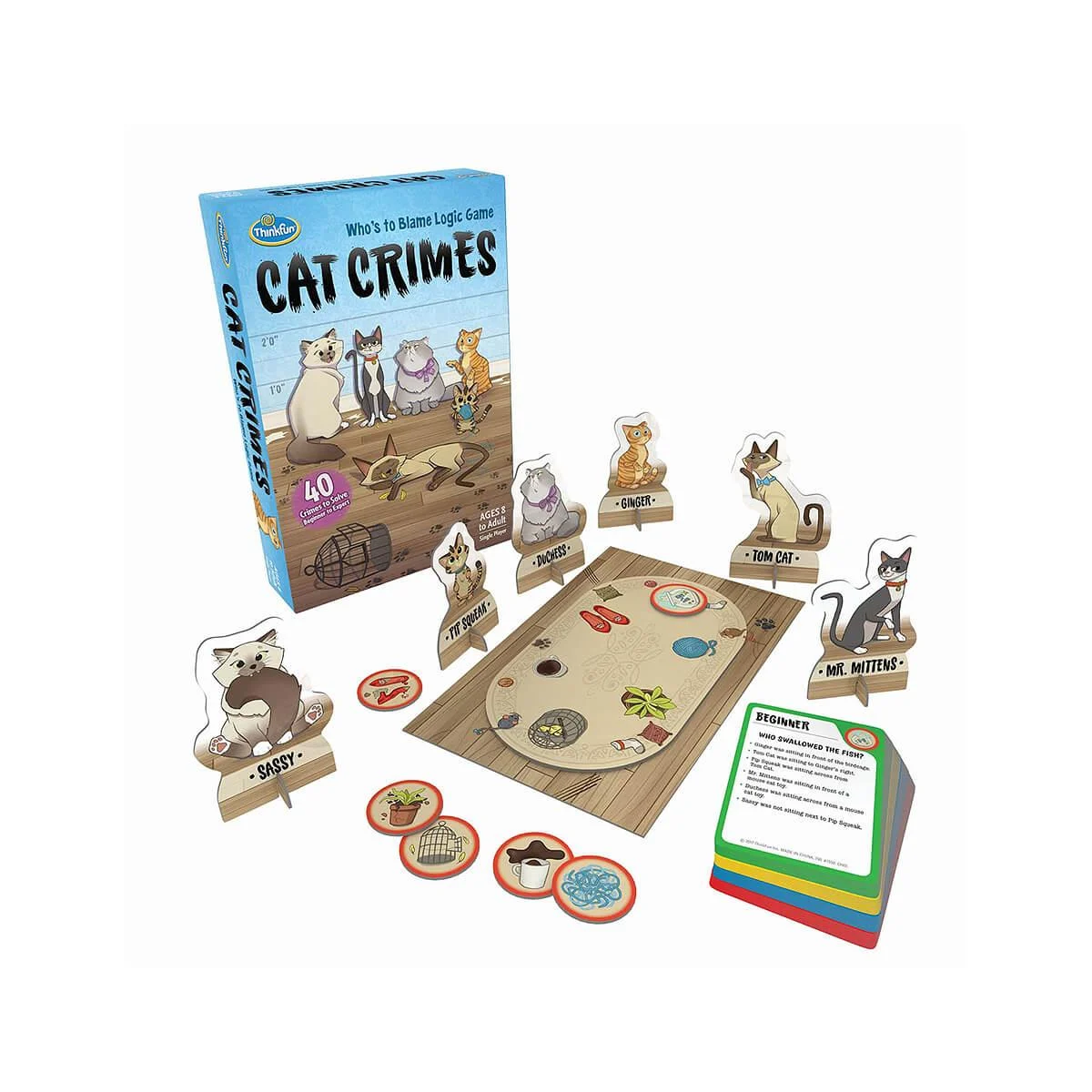 ThinkFun Cat Crimes Board Game
