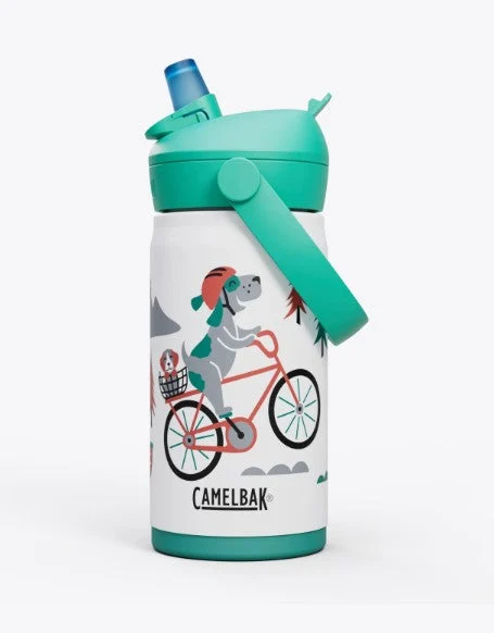 Thrive Flip Straw Kids Water Bottle: 12oz (Stainless Steel)