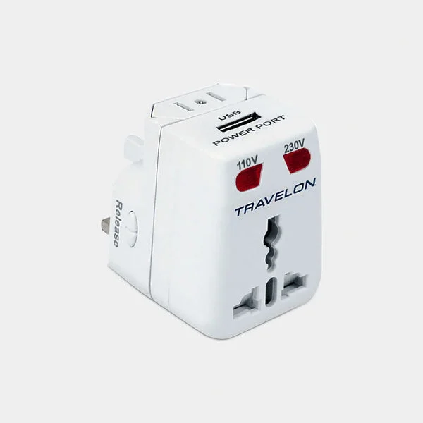 Travelon Worldwide Adapter & USB Charger