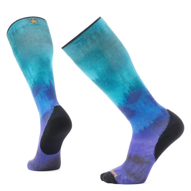 Unisex Ski Compression Print Over The Calf Socks
